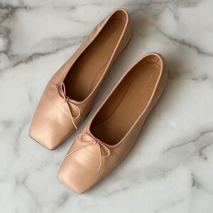 Mansur Gavriel Square Toe Ballet Flats